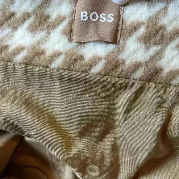 Boss Vatwea Wool-Blend Tweed Check Mini Skirt - Picture 8 of 8